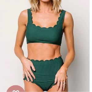 S Baltic Born Honolulu Scalloped Bikini NWT